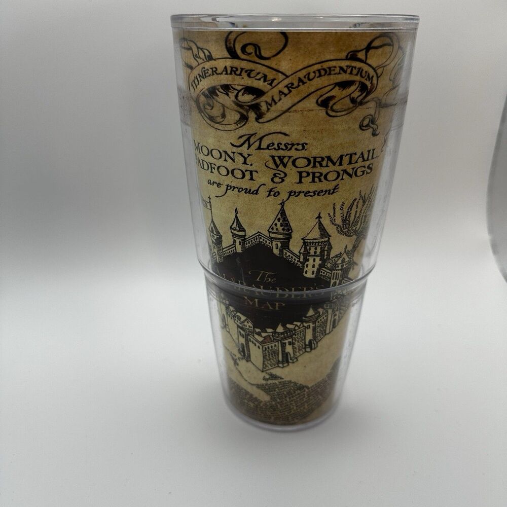 Tervis Tumbler Harry Potter The Marauder’s Map 24 Oz Hot &‎ Cold Hogwarts NO Lid